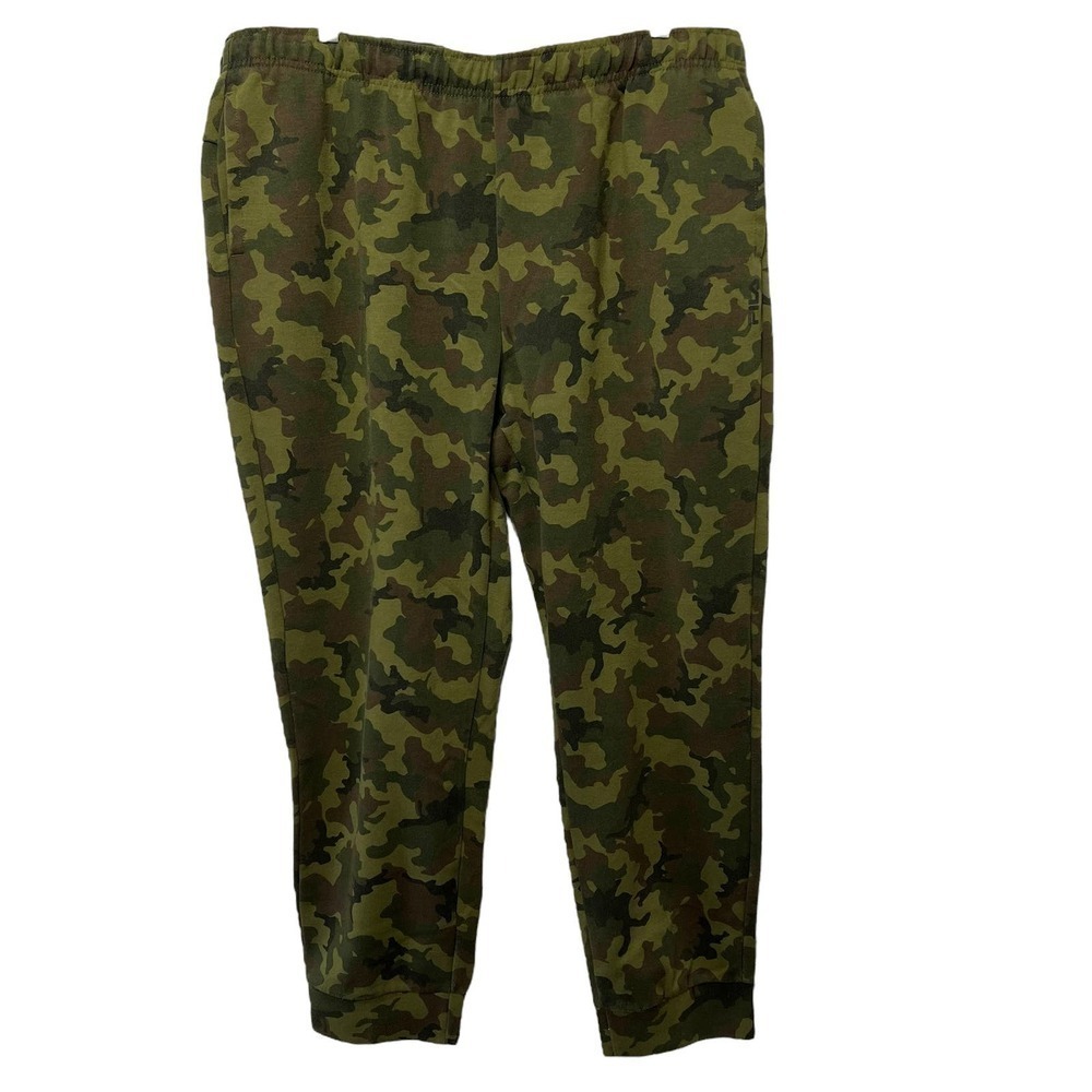 FILA Sport Men's Green Camo Joggers XXL